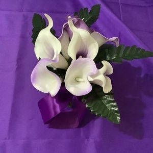 Real touch flower girl/junior maid of honor calla lily bouquet